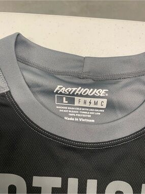 Fasthouse Men's Grey and Black Jersey Shirt